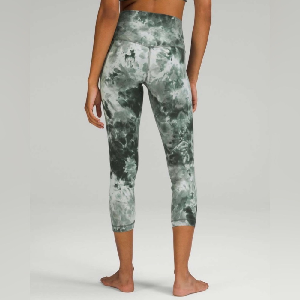 Lululemon Align High-Rise Crop Leggings 23" Diamond Dye Starlight Smoked Spruce